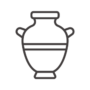 壺や花瓶のアイコン