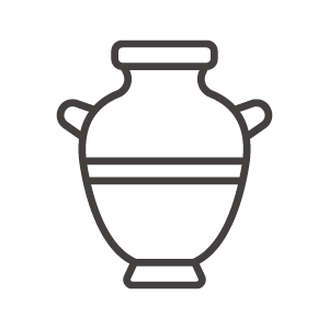 壺や花瓶のアイコン