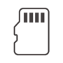 microSDカード（端子側）のアイコン