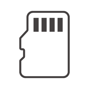 microSDカード（端子側）のアイコン