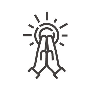 祈り／合掌のアイコン