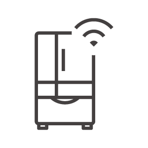 スマート家電（冷蔵庫）のアイコン