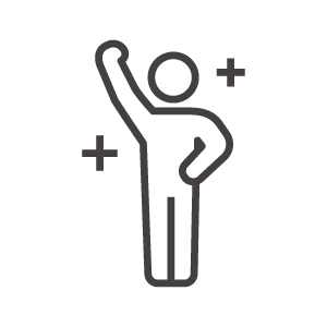 達成／勝利のアイコン