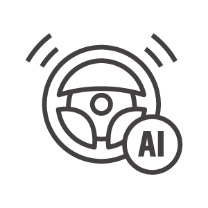 AIによる運転アシストのアイコン