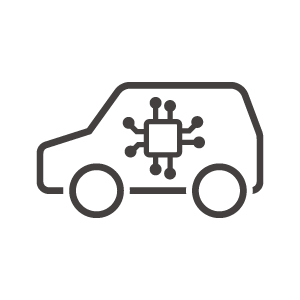 AIによる自動運転のアイコン