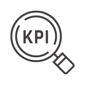 KPI（重要業績評価指標）のアイコン