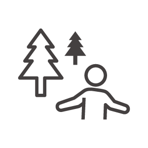 森林浴のアイコン